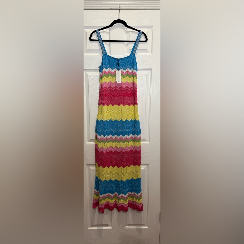 Milly Olana ZigZag Mermaid  Multi Colored Dress